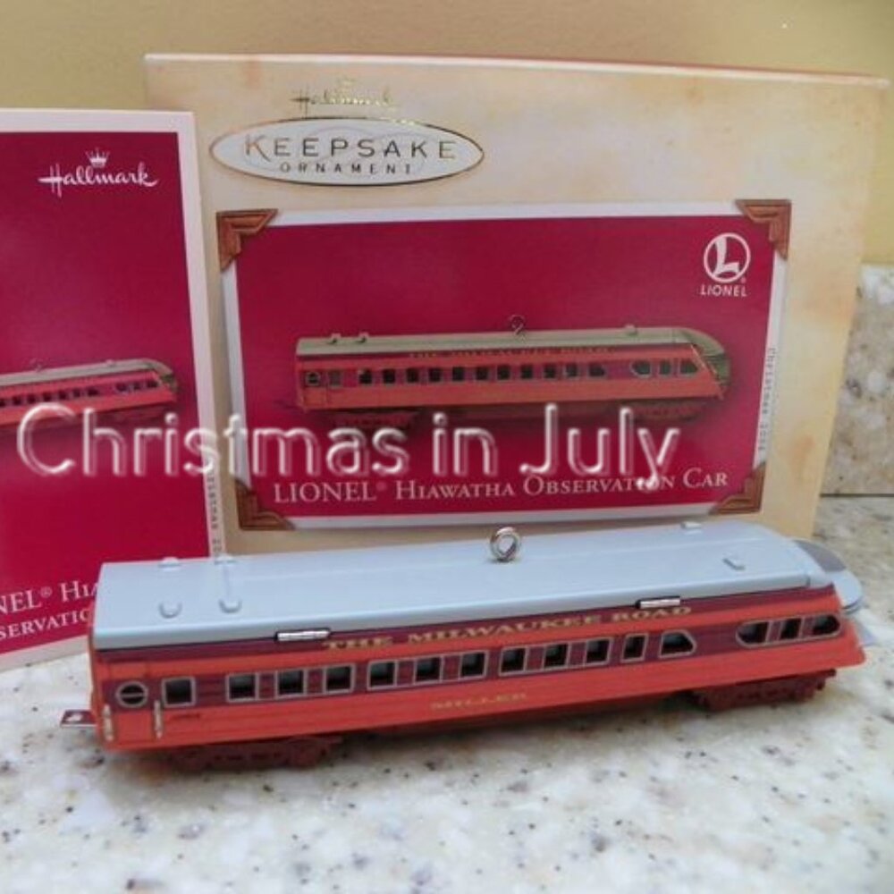 Hallmark 2004 Hiawatha Observation Car Lionel Train Christmas Ornament